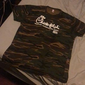 Rare Chick Fil A Camp Military Appreciation Shirt